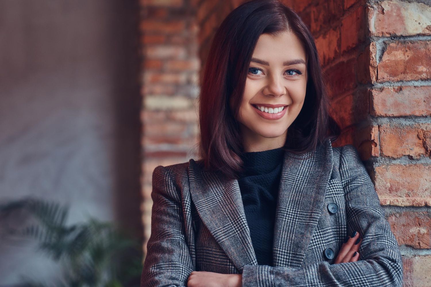 successful woman smile